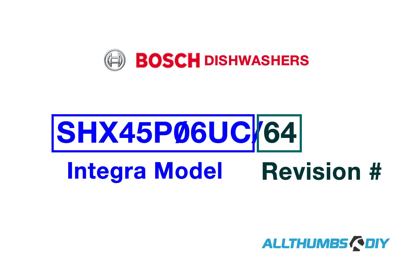 bosch dishwasher serial number location